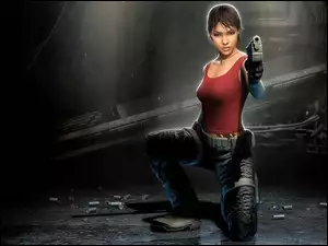 Tomb Raider, Kobieta, Broń