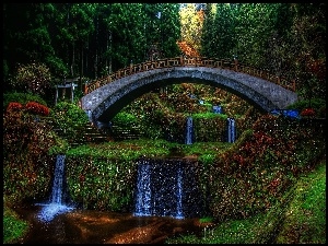 Most, Park, Kaskada