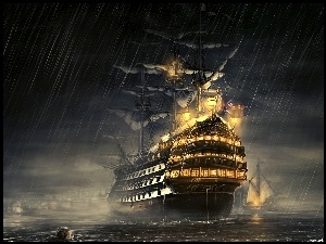 HMS Victory, Morze, Żaglowiec