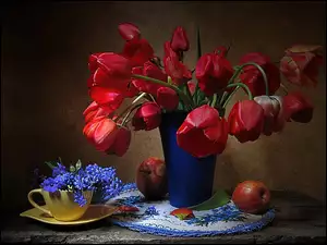 Tulipany, Wazon