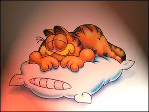 Garfield, Poduszka, Śpiący