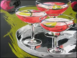 taca, Drinki, kieliszki