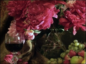 Wino, Piwonie, Owoce