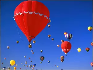 Balony, Niebo, Kolorowe
