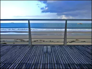 Morze, Bulwar, Plaża
