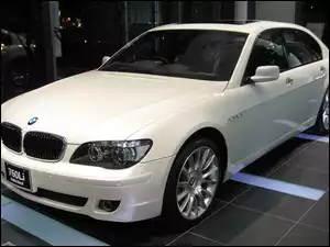 Biały, Salon, Bmw Seria 7, E66