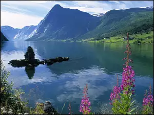 Jezioro, Góry, Jolstravatnet, Norwegia