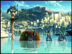 Zwierzęta, Madagaskar, Maski, Woda