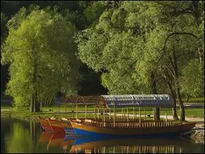 Łodzie, Park, Jezioro