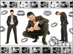 czarne buty, Gerard Butler, garnitur