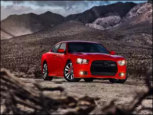 2012, Czerwony, Dodge, Charger