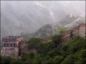Wielki Mur Chiński, Cegły, Drzewa, Baszta
