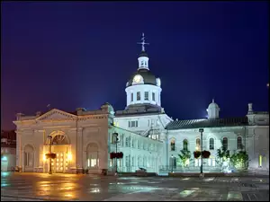 Ratusz, Kingston, Noc, Oświetlenie