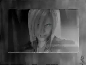 twarz, facet, oczy, Ff 7 Advent Children, osoba
