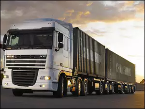 Kontenery, DAF XF105, Ciężarówka