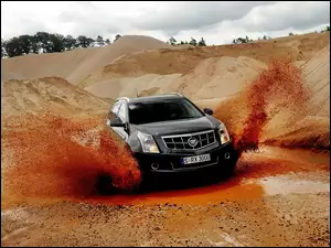 Piasek, Cadillac SRX, Woda