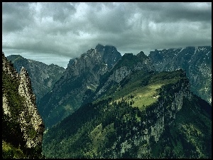 Chmury, Szczyty, Polany, Gór, Burzowe