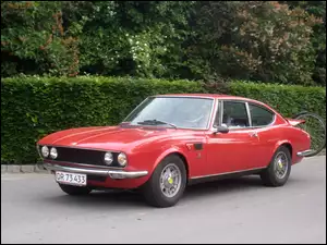 Czerwone, Bagażnik, Fiat Dino, Rower