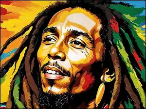 Bob Marley, Grafika, Piosenkarz