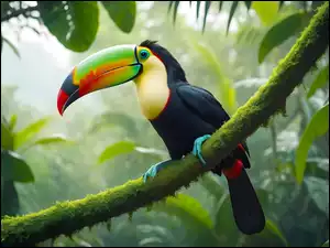 Las, Ptak, Tukan