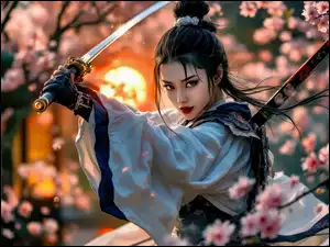 Wojownik, Kobieta, Samuraj