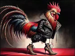 Grafika AI, Kogut, Buty, Kurtka