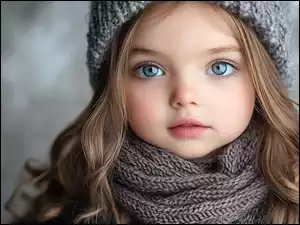 Szalik, Dziewczynka, Czapka, Wełniana