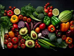 Pomidory, Awokado, Papryka, Warzywa, Brokuły