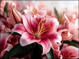 Lilia, Biało-różowa