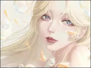 Blondynka w grafice