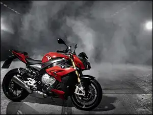2014, Światła, S1000R, BMW, Dym