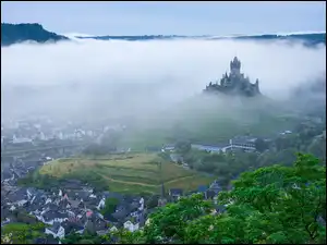 Mgła, Niemcy, Domy, Zamek Reichsburg, Miasto Cochem