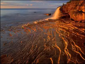 Plaża, Morze, Skały, Fale