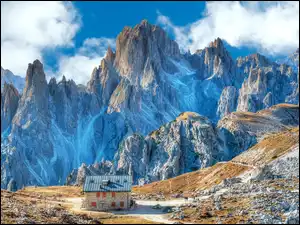 Dom, Włochy, Dolomity, Góry, Schronisko Auronzo