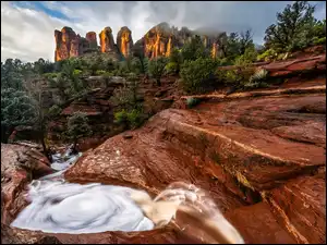 Stany Zjednoczone, Potok, Arizona, Sedona, Skały