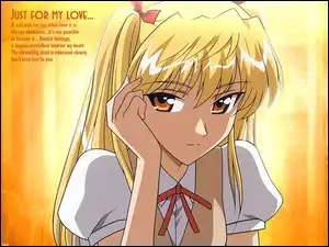 kokarda, School Rumble, blond włosy