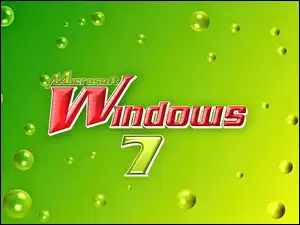 Bąbelki, Windows, 7, Tło