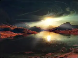 Góry, Promienie, Słońca