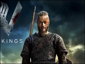 Travis Fimmel australijski aktor w reklamie serialu Wikingowie