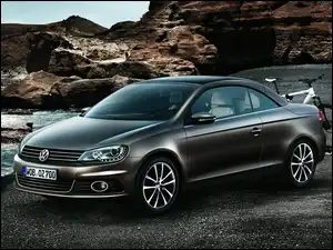 Skały, Volkswagen, Rower, Wybrzeże