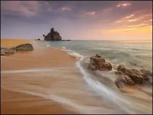 Skały, Brzeg, Morze, Plaża, Fala