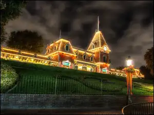 Kalifornia, Disneyland, Ogród, Chmury