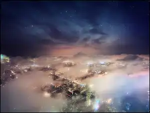 Mgła, Miasto, Nocą