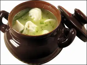 Rosół, Pierogi