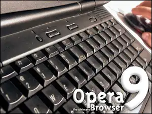 laptop, klawiatura, dłoń, Opera, ręka, myszka