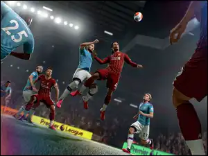 Rozgrywka meczu w grze Fifa 21