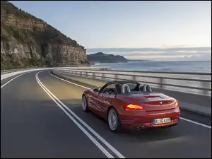 Skały, Bmw Z4, Droga, Morze
