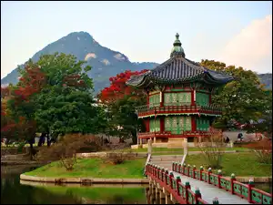 Seul, Pałac, Gyeongbok, Park