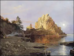 Kamienie, Jezioro, Skały