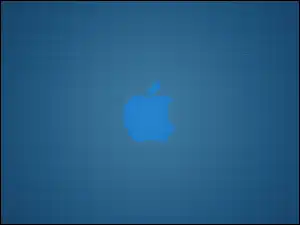 Tło, Apple, Logo, Niebieskie
